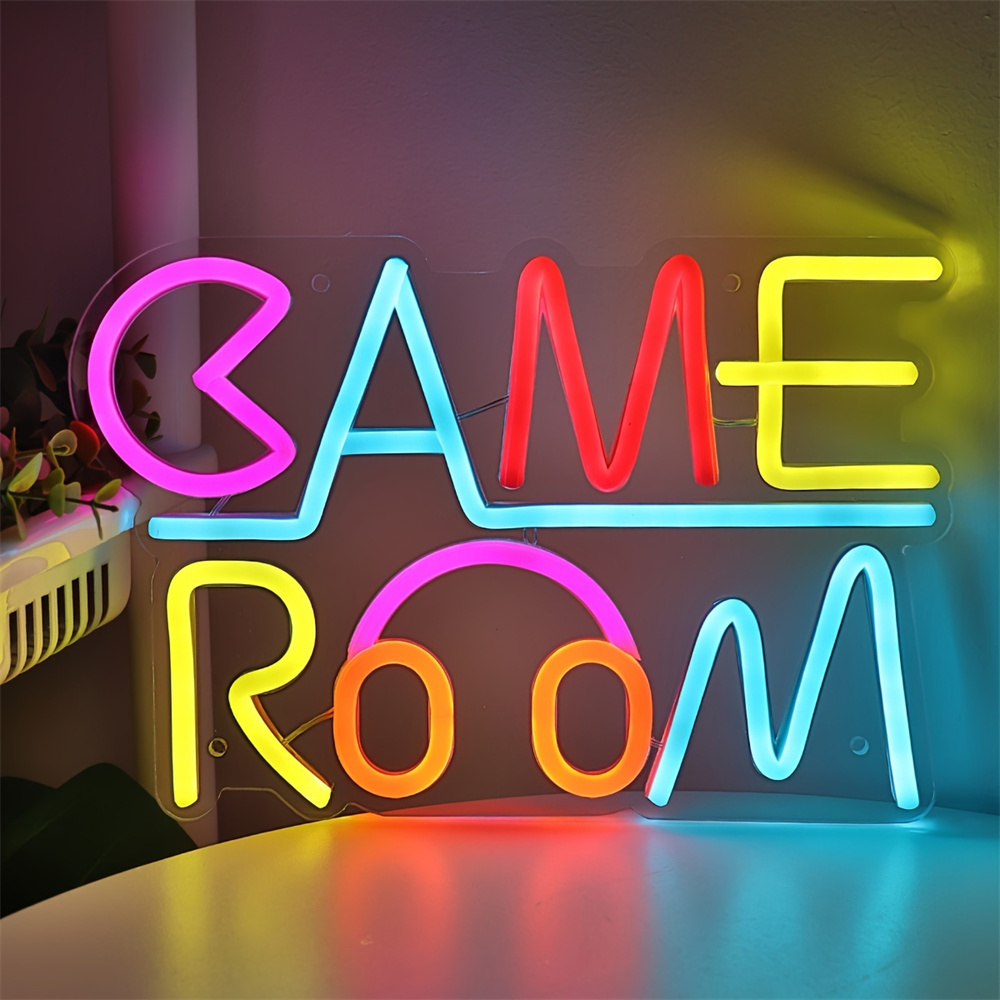 Party Games Playstation - Letrero de neón LED para sala