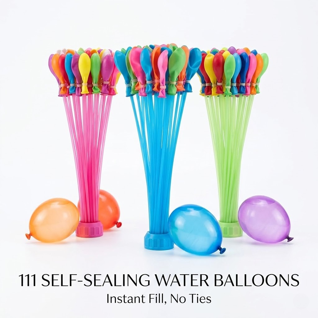 Party Games Bomb - Paquete de 111 Globos de Agua