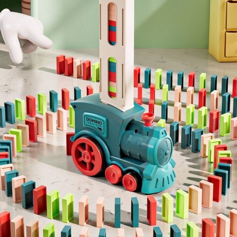 Party Games Phone - Tren de dominó automático para interiores,