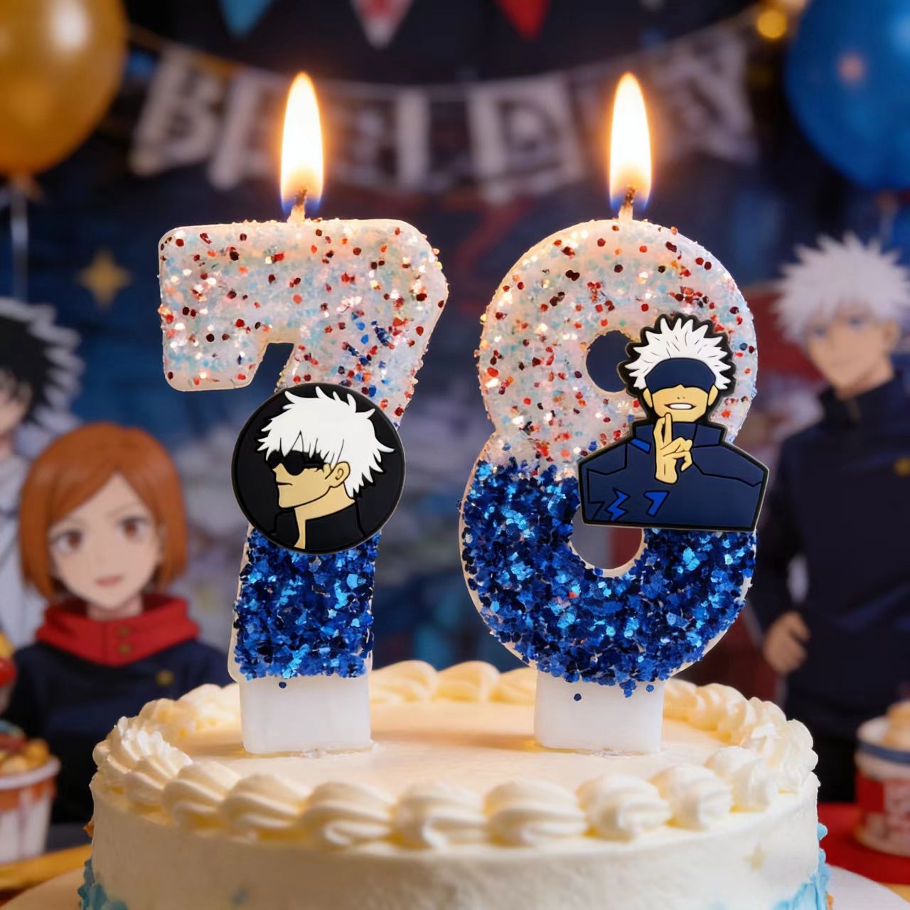 Party Games Baby Shower - Vela Temática de Anime Jujutsu Kaisen