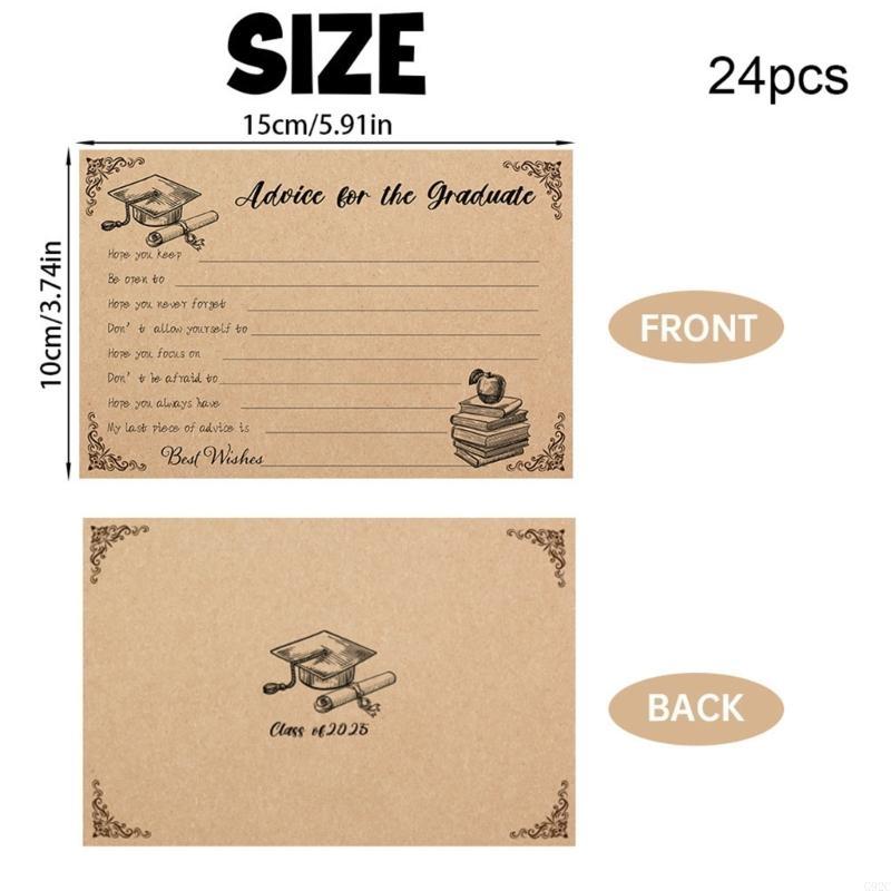 Party Games College - Tarjetas asesoramiento graduación G92C 24 PCS