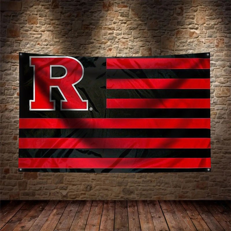 Party Games College - Bandera Deportiva con Letra R en