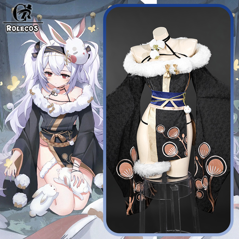 Party Games Bunny - ROLECOS-Disfraz de Cosplay para mujer, disfraz