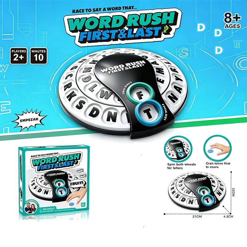 Party Games Spin The Wheel - Juego de Letras Word Rush, Juego