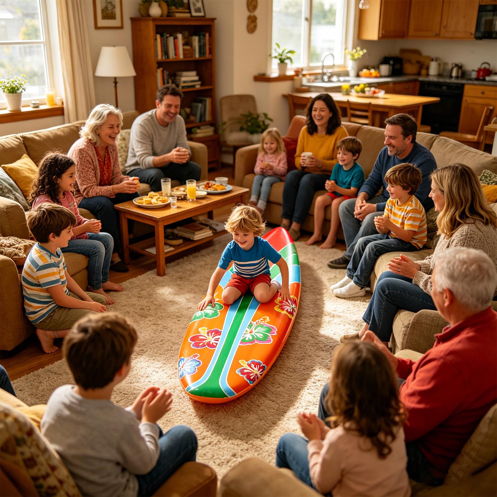Tabla de surf inflable de 2 pi - Party Games Kids Outdoor reseña y precio