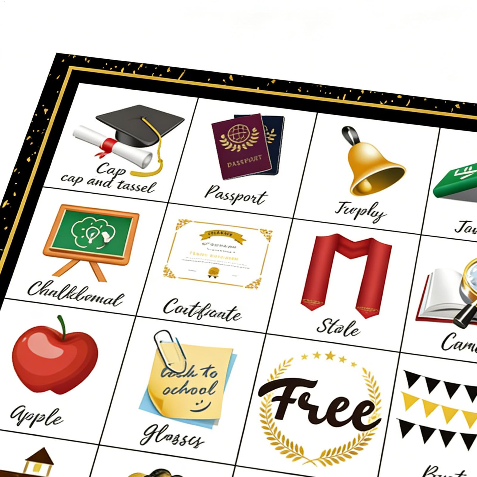 Tarjetas de Bingo para Graduac - Party Games College reseña y precio