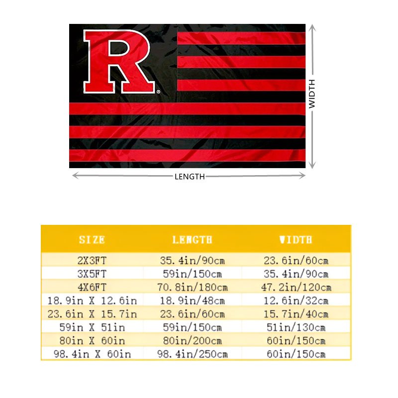 Bandera Deportiva con Letra R  - Party Games College reseña y precio