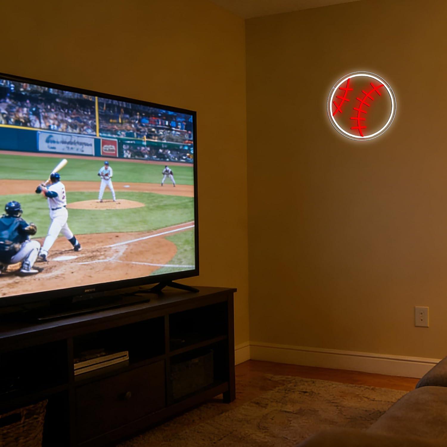 Letrero de neón de béisbol con - Party Games College reseña y precio