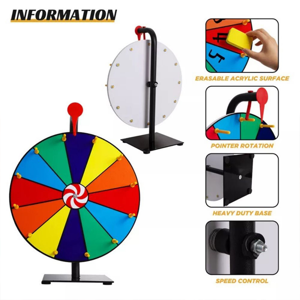 Rueda giratoria editable monta - Party Games Spin The Wheel reseña y precio