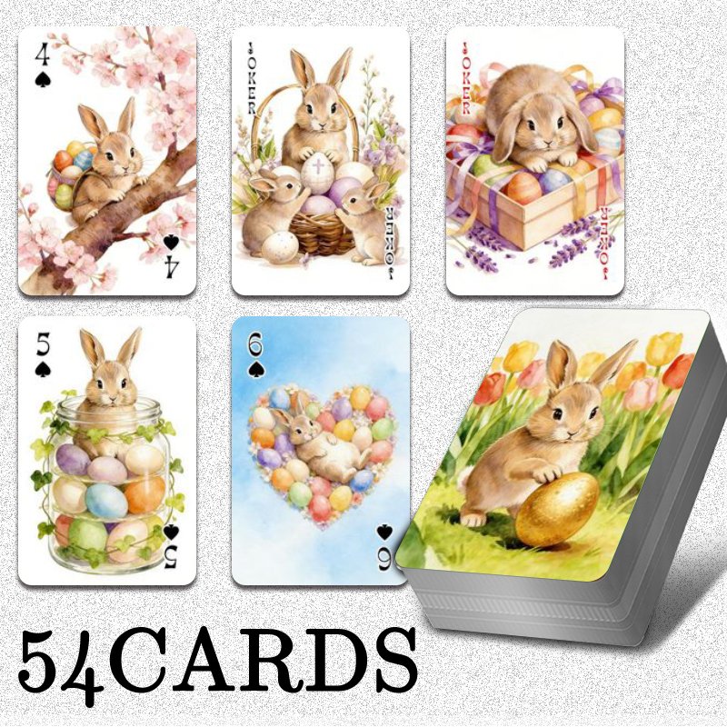54 Cartas de Juego Estándar pa - Party Games Bunny reseña y precio