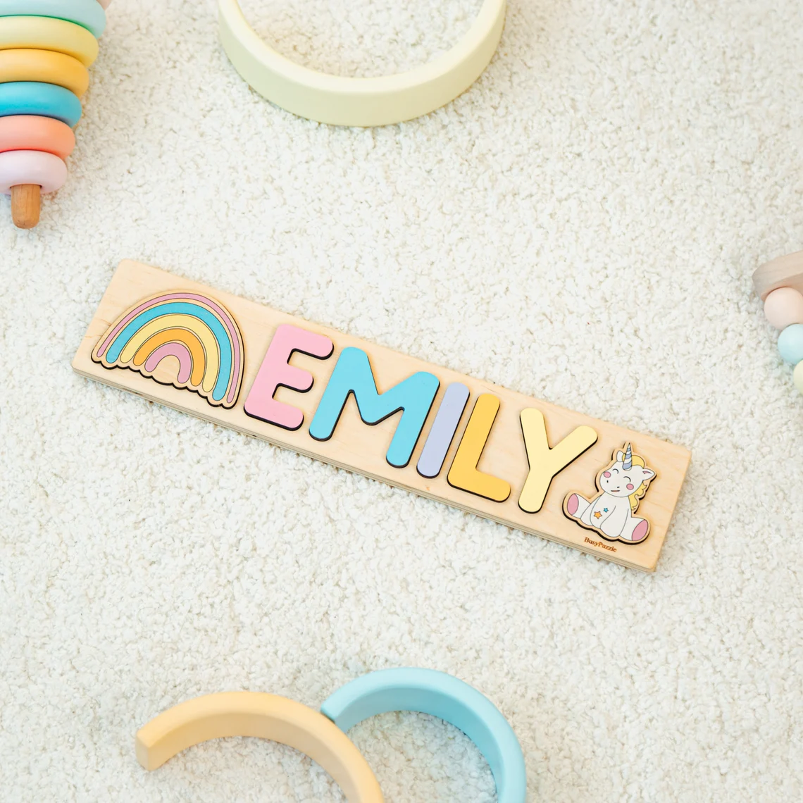 Rompecabezas con nombre person - Party Games Baby Shower reseña y precio