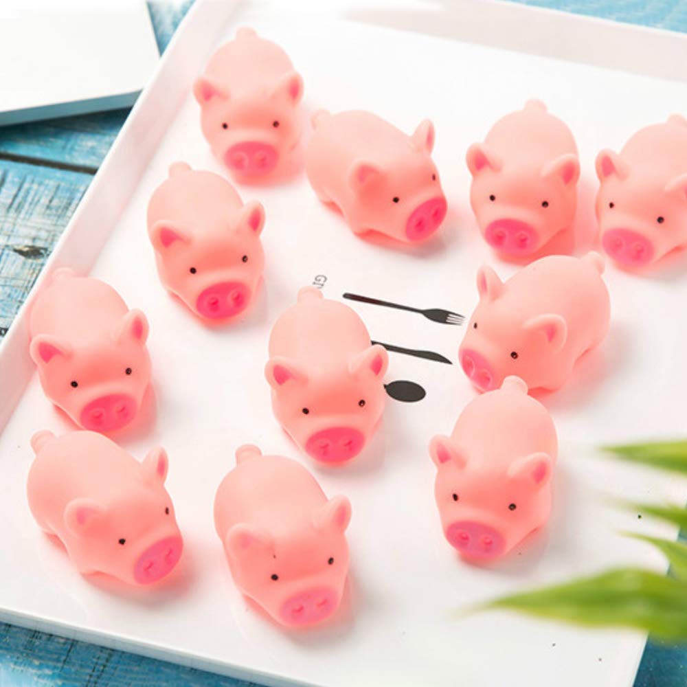 10 Uds Mini cerdo de goma jugu - Party Games Baby Shower reseña y precio
