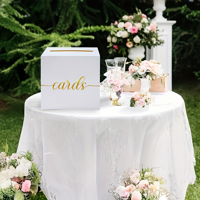 Tarjeta de boda blanca con caj - Party Games Baby Shower reseña y precio