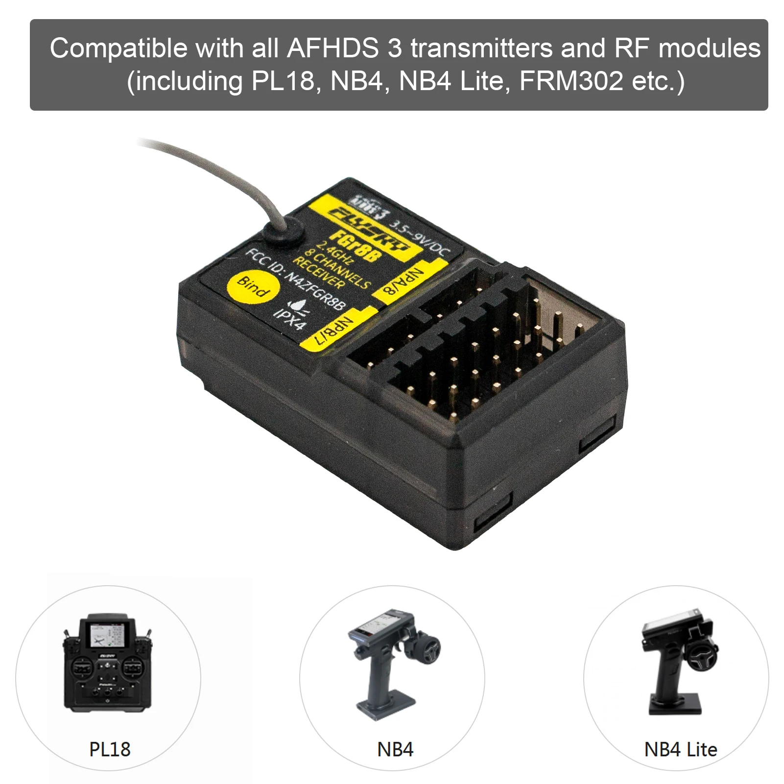 FLYSKY FGR8B PWM/PPM/ i-bus sa - Party Games Bus reseña y precio