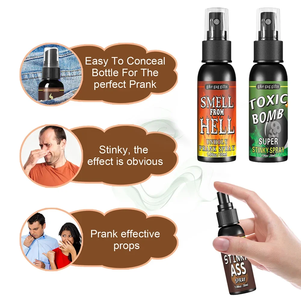 30ml pedo mordaza Spray broma  - Party Games Bomb reseña y precio