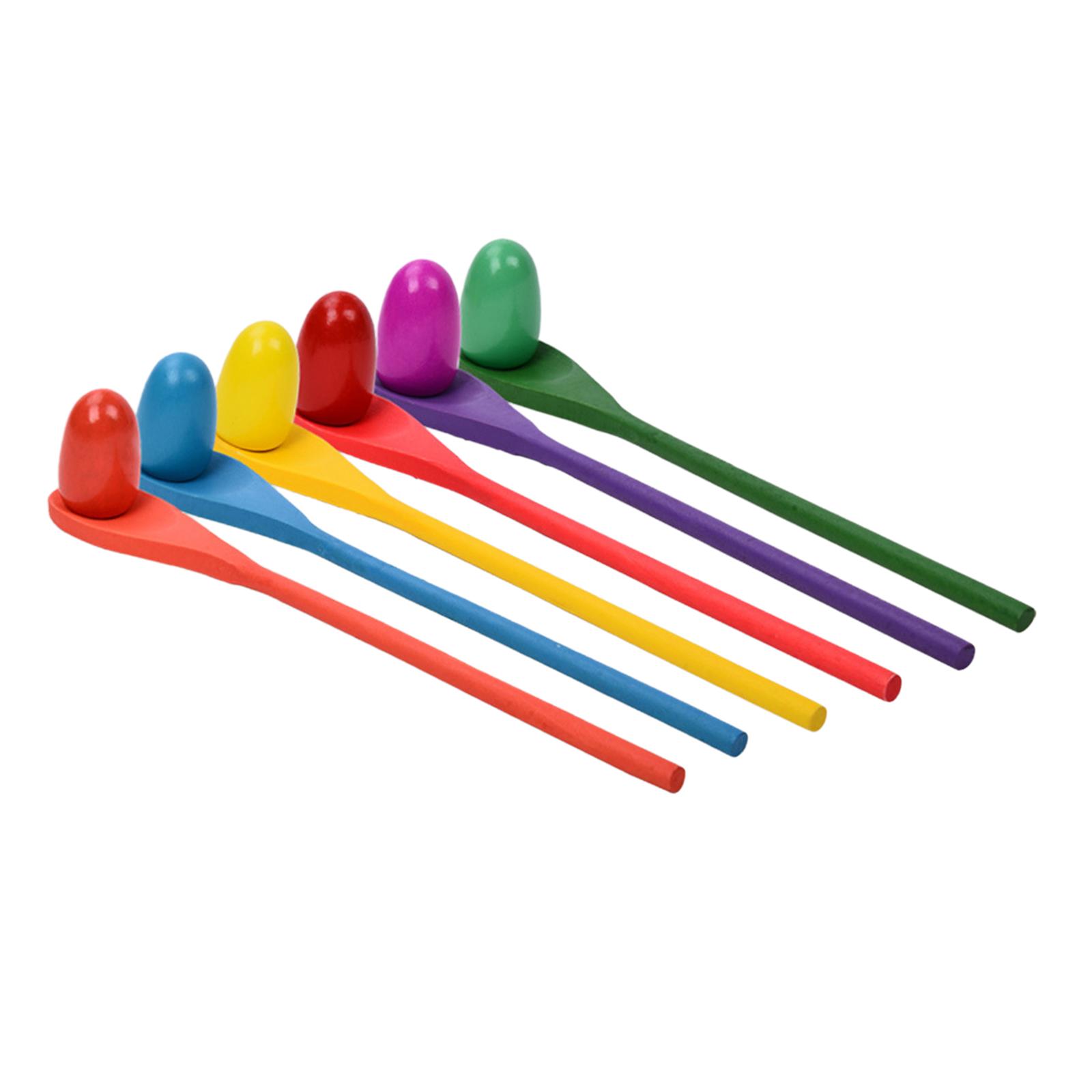 Juego de 6 Cucharas para Huevo - Party Games Kids Outdoor reseña y precio