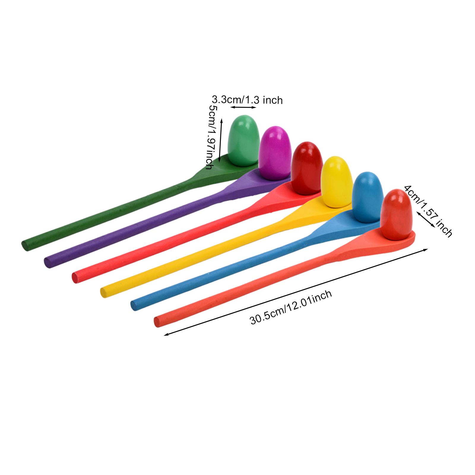 Juego de 6 Cucharas para Huevo - Party Games Kids Outdoor reseña y precio