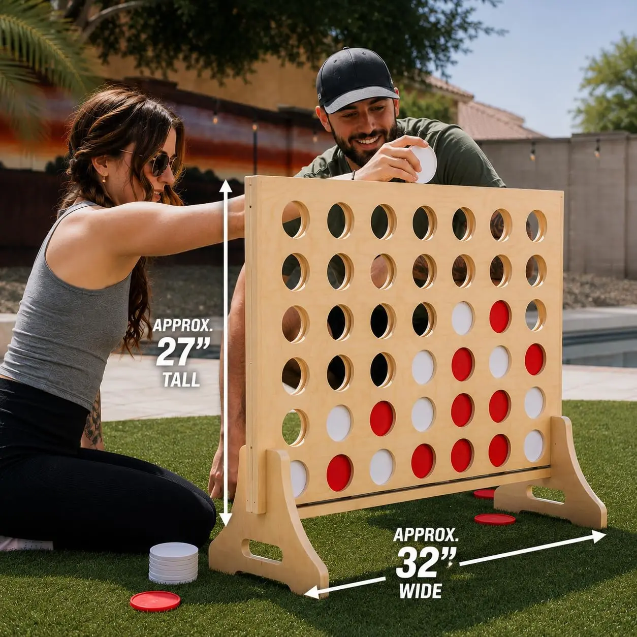 Juego Gigante de Cuatro en Ray - Party Games Adults Indoor reseña y precio